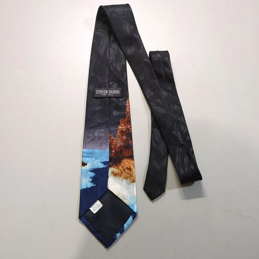 Vintage Steven Harris Hand Made Lighthouse Tie